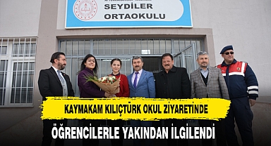 Kaymakam Kılıçtürk Okul Ziyareti Gerçekleştirdi