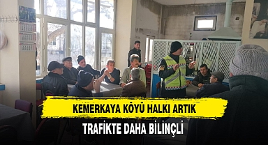Kemerkaya Köyü Halkı Artık Trafikte Daha Bilinçli