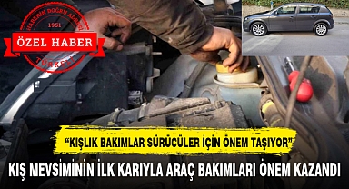 KIŞ MEVSİMİNİN İLK KARIYLA ARAÇ BAKIMLARI ÖNEM KAZANDI