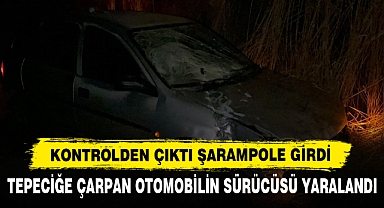 Kontrolden Çıktı Şarampole Girdi