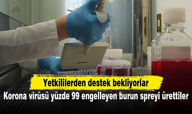 Korona virüsü yüzde 99 engelleyen burun spreyi ürettiler