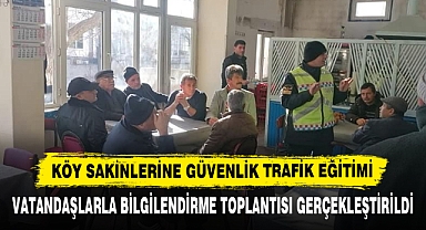 Köy Sakinlerine Güvenlik Trafik Eğitimi