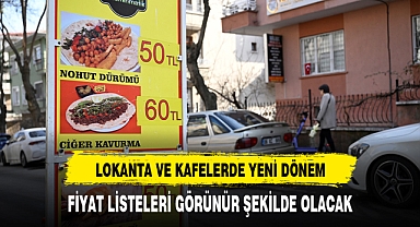 Lokanta ve Kafelerde Yeni Dönem işte Detaylar