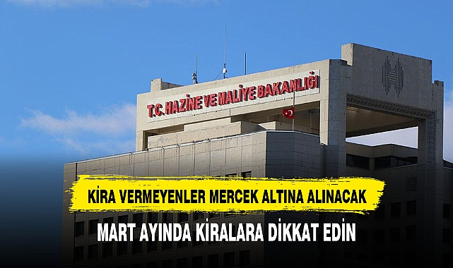 Maliye Bakanlığı kira gelirini beyan etmeyenleri mercek altına aldı