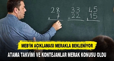 MEB ve Sağlık Bakanlığı atama takvimi ve kontenjanları artık açıklamalı