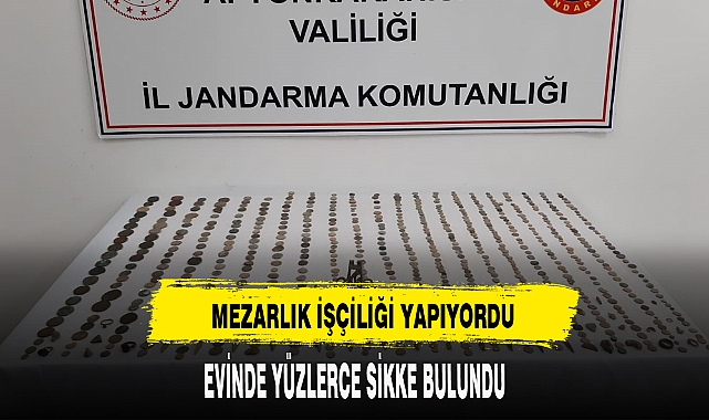 Mezarlık işçisinin evinden yüzlerce tarihi sikke çıktı