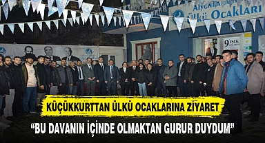 MHP ADAYI KÜÇÜKKURT'TAN ÜLKÜ OCAKLARINA ZİYARET