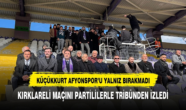 MHP Afyonkarahisar Belediye Başkan Adayı Sezer Küçükkurt, Hes İlaç Afyonspor'u Tribünden Destekledi
