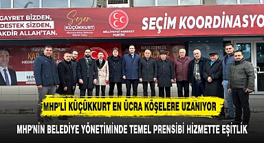 MHP'NİN BELEDİYE YÖNETİMİNDE TEMEL PRENSİBİ HİZMETTE EŞİTLİK