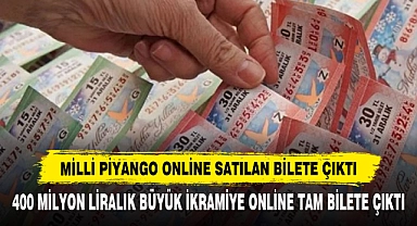 Milli Piyango Online Satılan Bilete Çıktı