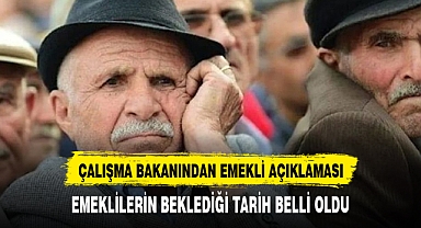 Milyonlarca emeklinin beklediği tarih belli oldu.
