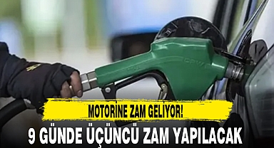 MOTORİNE ZAM GELİYOR!