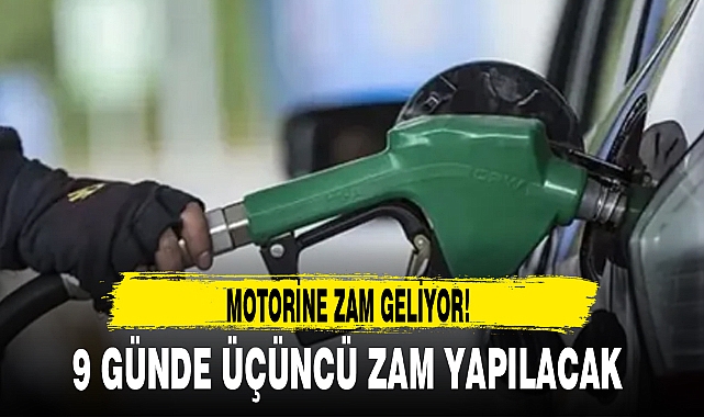MOTORİNE ZAM GELİYOR!