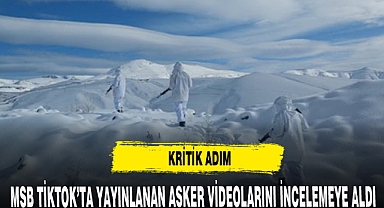 MSB'DEN KRİTİK ADIM