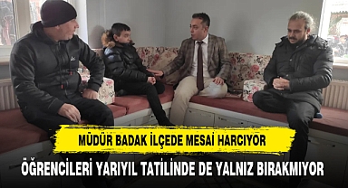 Müdür Badak Öğrencilerin Başarısı İçin Mesai Harcıyor
