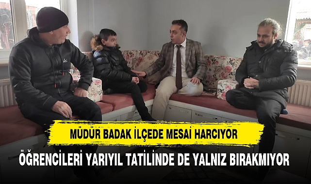 Müdür Badak Öğrencilerin Başarısı İçin Mesai Harcıyor