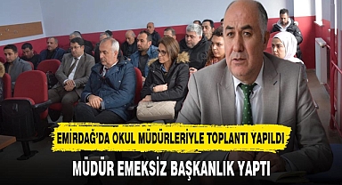 Müdür Emeksiz Toplantıya Başkanlık Yaptı Okul Müdürleriyle Bir Araya Geldi