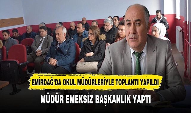 Müdür Emeksiz Toplantıya Başkanlık Yaptı Okul Müdürleriyle Bir Araya Geldi