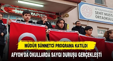 Müdür Sünnetci Saygı Duruşu Programına Katıldı