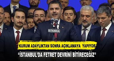 MURAT KURUM'DAN ADAYLIK SONRASI İLK AÇIKLAMA:
