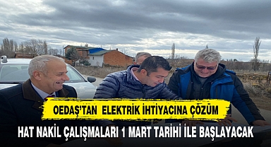 Oedaş ilçelerde alt yapı yatırımlarını güçlendiriyor