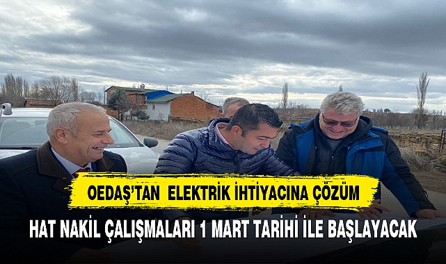 Oedaş ilçelerde alt yapı yatırımlarını güçlendiriyor