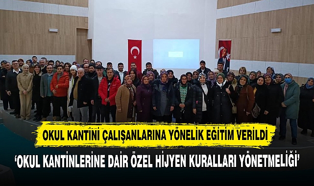 Okul Kantini Çalışanlarına Yönelik Eğitim Verildi