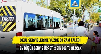 Okul Servislerine Yüzde 60 Zam Talebi