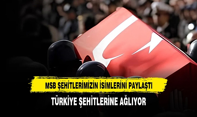 Operasyon bölgesinde şehit düşen 9 askerlerimizin kimliği belli oldu