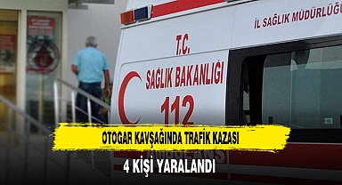 Otogar Kavşağında Trafik Kazası 4 Yaralı