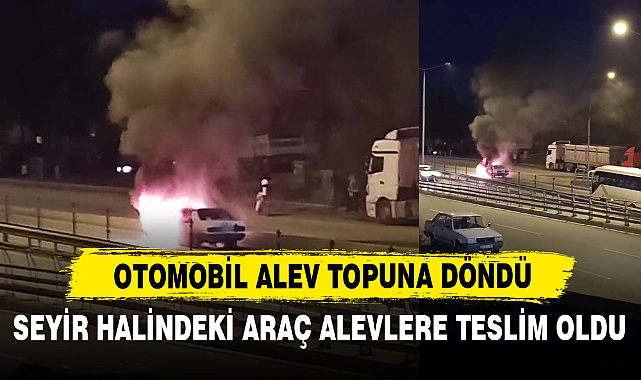 Otomobil Alev Topuna Döndü