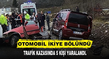OTOMOBİL İKİYE BÖLÜNDÜ