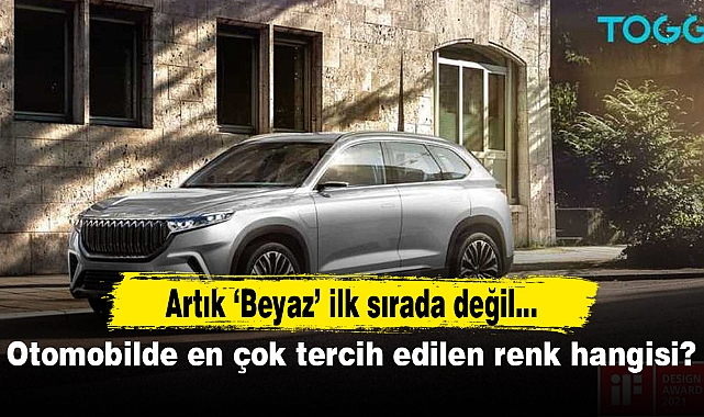 Otomobilde en çok tercih edilen renk hangisi?