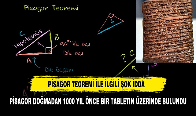 Pisagor bizi kandırdı mı? :Pisagor Teoremi, Pisagor'dan 1000 Yıl Daha Eski Kil Tablette