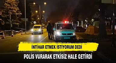 Polislerin Üzerine Koştu. Dur İhtarına Uymadı Polis Vurarak Etkisiz Hale Getirdi