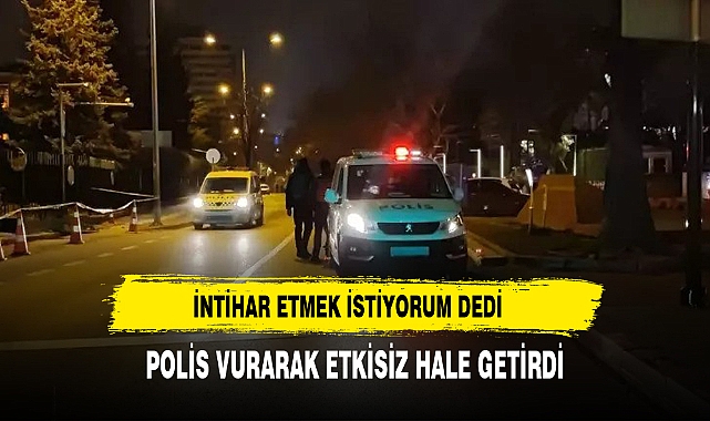 Polislerin Üzerine Koştu. Dur İhtarına Uymadı Polis Vurarak Etkisiz Hale Getirdi