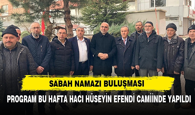 Program Bu Hafta Hacı Hüseyin Efendi Camiinde Yapıldı