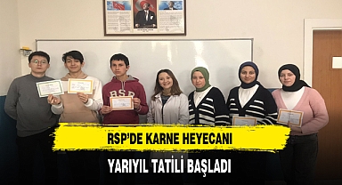 RSP'de Yarıyıl Heyecanı Başladı Öğrenciler Karnelerini Aldı