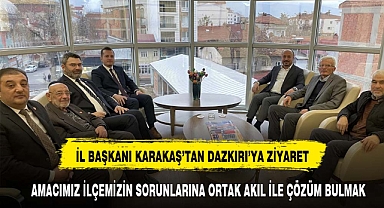 Saadet Partisi Heyeti Dazkırı Belediye Başkanı İsmail Taylan'ı Ziyaret Etti