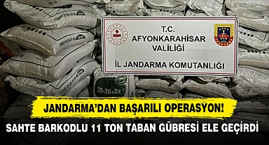 Sahte Barkodlu 11 Ton Taban Gübresi Ele Geçirdi