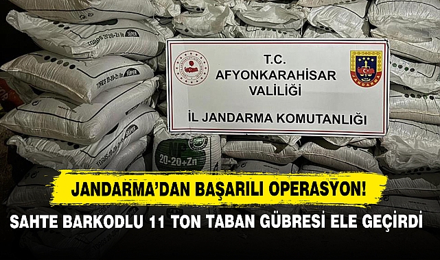 Sahte Barkodlu 11 Ton Taban Gübresi Ele Geçirdi