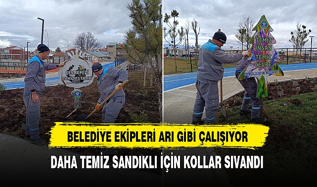 Sandıklı'da Belediye Ekipleri Arı Gibi Çalışıyor