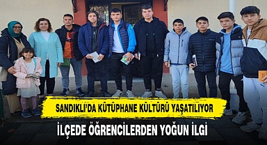 Sandıklı'da Kütüphane Kültürü Yaşatılıyor Öğrencilerden Yoğun İlgi