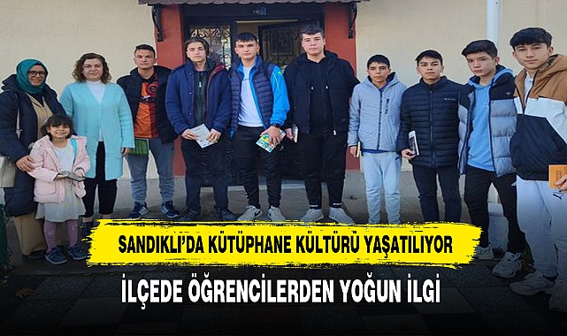 Sandıklı'da Kütüphane Kültürü Yaşatılıyor Öğrencilerden Yoğun İlgi