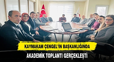 Sandıklıda Akademik Toplantı Yapıldı Toplantıya Kaymakam Çengel Başkanlık Etti