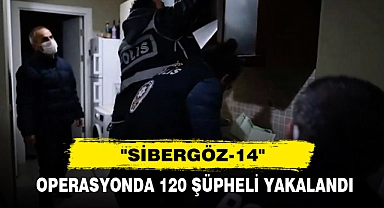 "Sibergöz-14": Operasyonda 120 Şüpheli Yakalandı