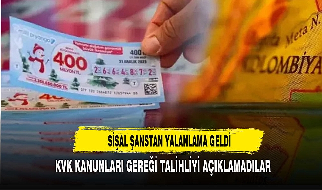 SİŞAL ŞANSTAN YALANLAMA GELDİ