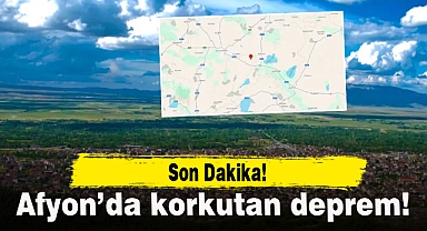 Son dakika! Afyon'da korkutan deprem!
