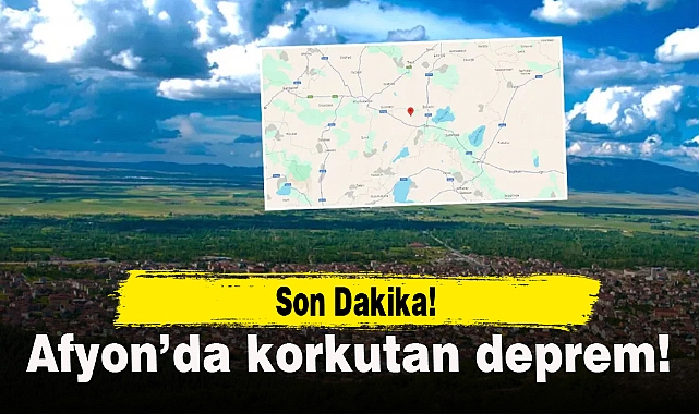 Son dakika! Afyon'da korkutan deprem!
