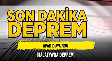 Son Dakika Malatya Depremle Sallandı